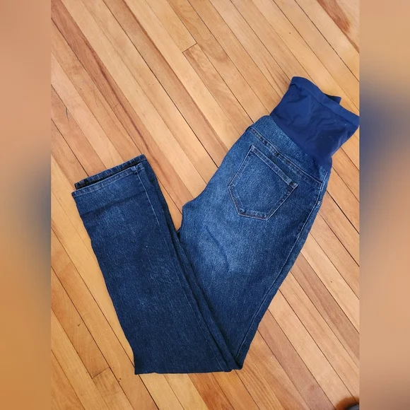 Indigo Blue Maternity Jeans - Picture 1 of 4